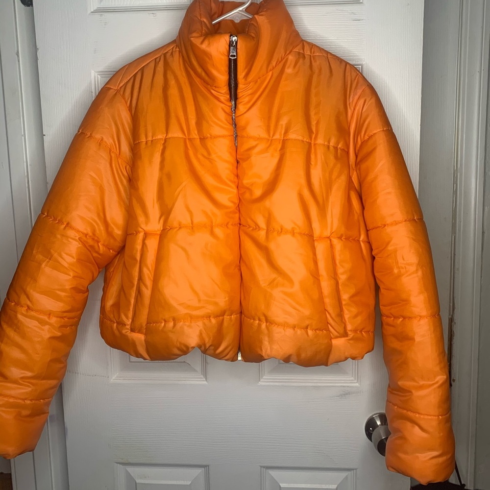 Orange Bomber Jacket!